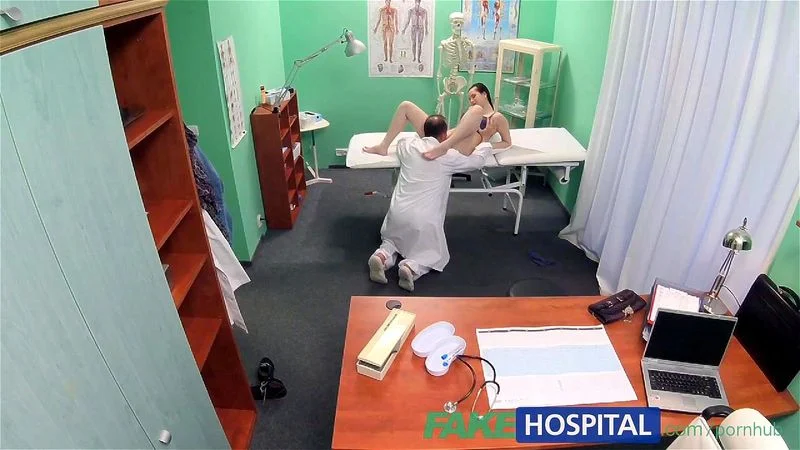 FakeHospital Petite babe takes double cumshot in private hospital