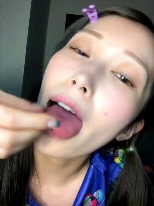 japanese, fetish, spit, saliva