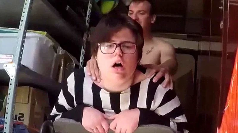 Chubby BBW retarded woman fucked outdoor