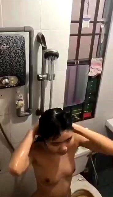 asian, bath, creep, fetish