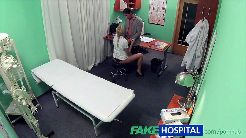 FakeHospital Nurse helps stud get an erection