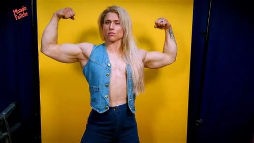 muscle girl, blonde, fetish, fbb