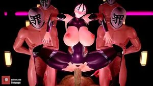 3D MMD Genshin Impact Club Orgy
