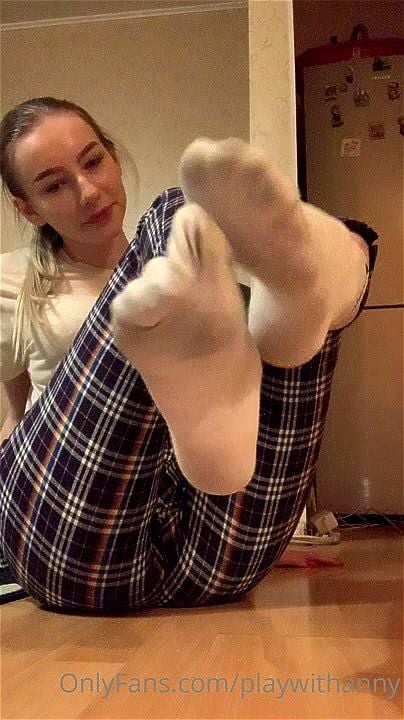 Footfetish and dirty sock, sexy feet