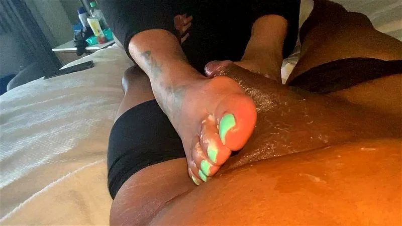 Ebony footjob Ebony footjob