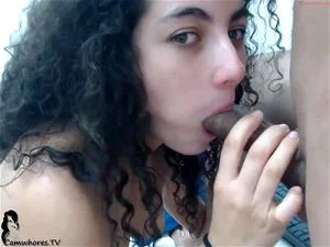 Curly Latina Cum Face - Watch Violet Ryan cum on face - Latina, Curly Hair, Cam Porn - SpankBang