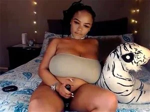 Big Tit Ebony Masturbation  thumbnail