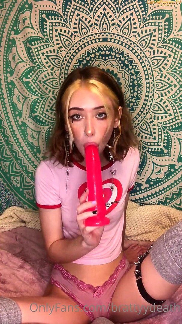 Dildo blowjob