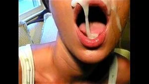 amateur cum play, swallow