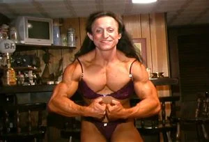 Female Bodybuilder Flexing