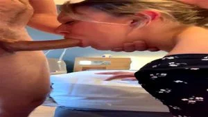 Married MILF Gives Sloppy Head Then Gets Fucked