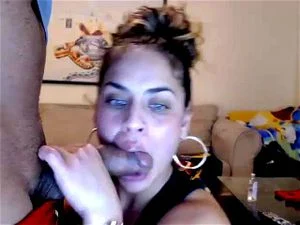 Big Ass Cam Whore stackdshorty Deep Throats and Rides On a Huge Toy