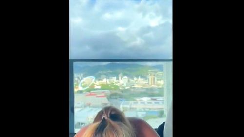 A porn video – pov  sex with a hot thicc babe with a view