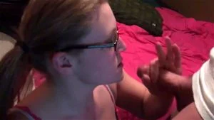 Stunning friend's sister gets down on her knees to suck me off