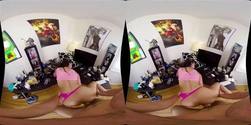 virtual reality, cumshot, whitney wright, small tits