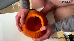 Twink Face Fucks a Pumpkin | CAM4 Male