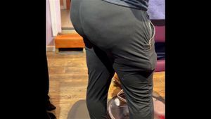 Ebony Candid Ass at Salon