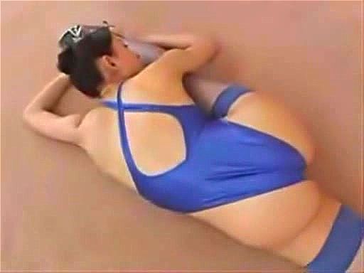 blue leotard