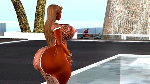 breast expansion, big tits, hentai, 3d animation