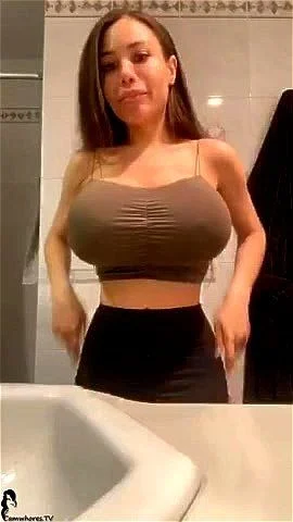 latina, big tits, fake tits