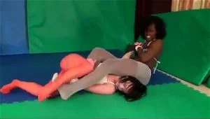 Ebony Catfighting, Wrestling vs ebony thumbnail