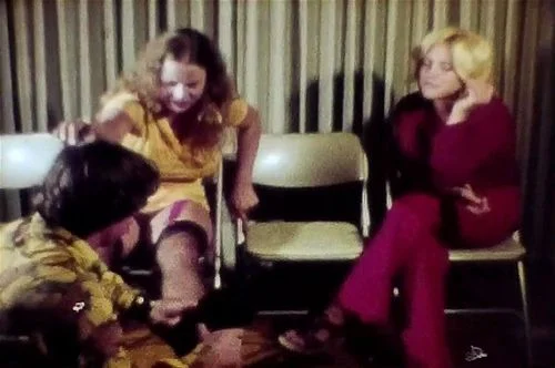 1975, blowjob, threesome, creampie
