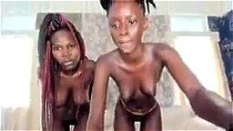 Two Beautiful African Girls Masturbating on Webcam Two Beautiful African Girls Masturbating on Webcam