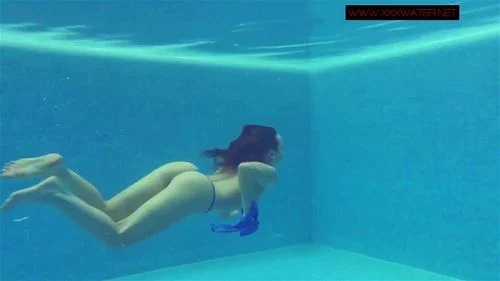 Big titties and ass teen swimming naked