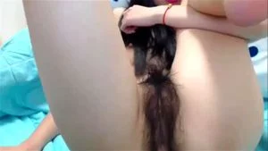 Chinese Girl from Shanghai and Her Hairy Pussy