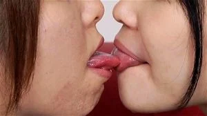 Japanese Lesbian Kissing thumbnail