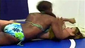 Wrestling female interracial  thumbnail