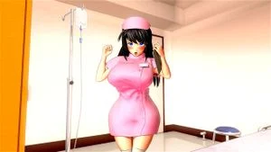 3D CG: Nursing Service Brunette