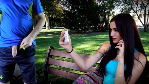 Horny Brunette Films Public Masturbation: Sexy, Joi & Masturbating Porn