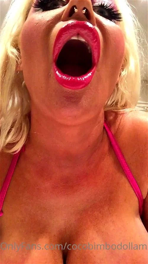 blonde, deep throat, big tits, fetish