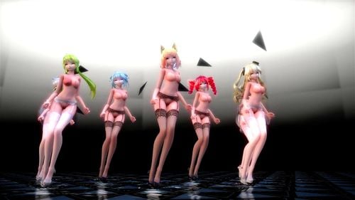 mmd 3d, striptease, mmd r18, big tits