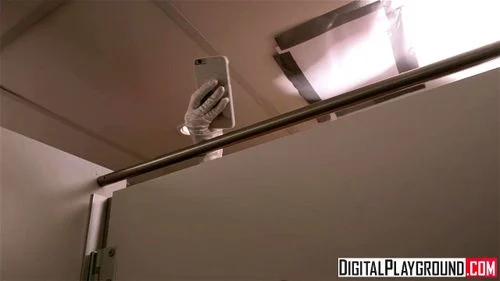 Sky High - Ebony flight attendant Luna Corazon gets fucked in the bathroom: Porn
