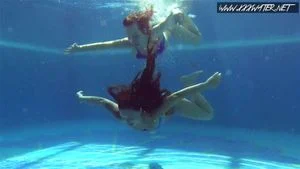 Russian famous starting lesbians enjoy naked swimming