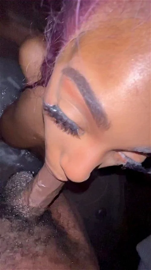 hot ebony teen gives blowjob in shower I found her at meetxx.com