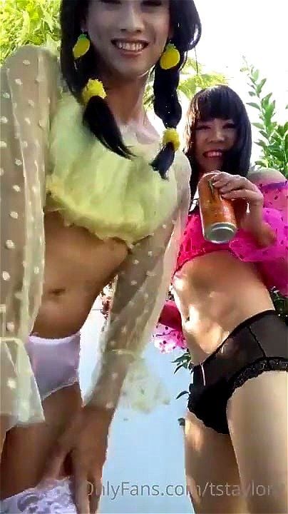 Two sissy frotting their cocks