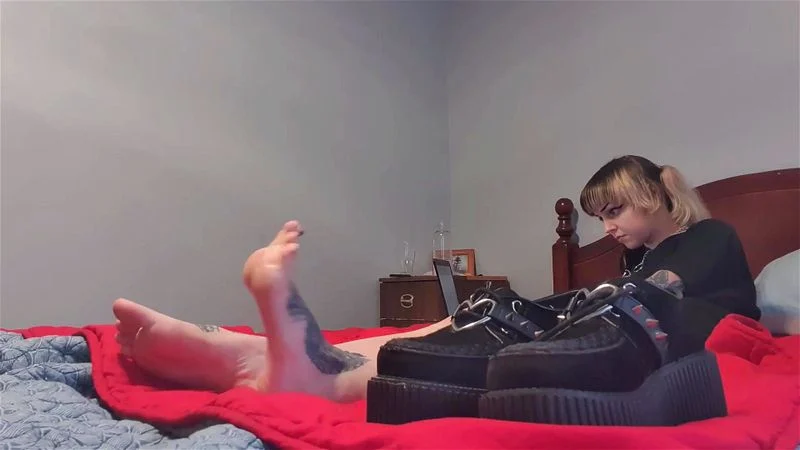Goth Girl's Evil Foot Goth Girl's Evil Foot
