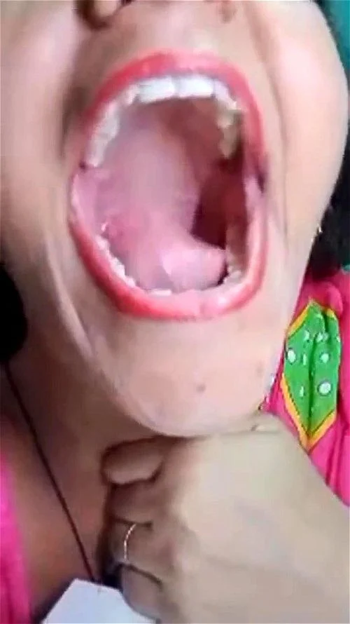 Spit Play Wet Tongue Mouth Open For Cum