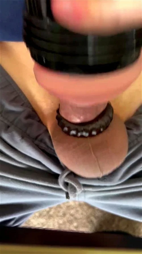 Using my toys while I watch porn - Cumshot