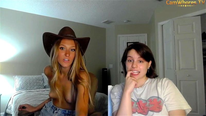 Hot blonde AddisonVodka & friend webcam tease