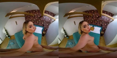 big tits, blonde, vr, virtual reality