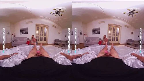 virtual reality, natural tits, striptease, 180° in virtual reality