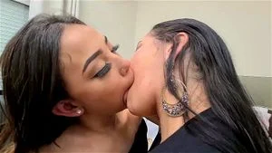 lesbians kissing passion thumbnail