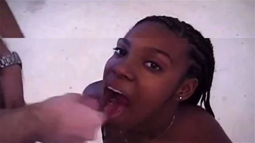 compilation, blowjob, black interracial, cum in mouth