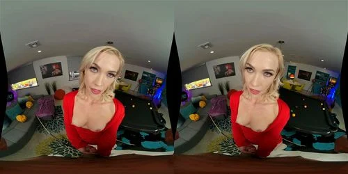 blonde, virtual reality, vr, pov
