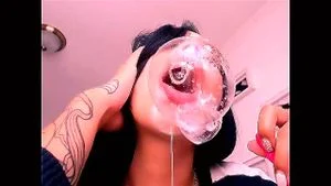 dildo deepthroat and saliva thumbnail