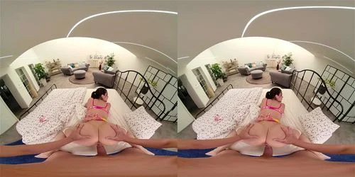 virtual reality, big tits, big ass, brunette
